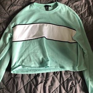 Cropped Light Blue Sweater